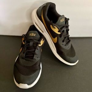 Gold and Black kids Nike Sneakers